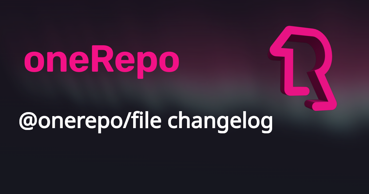  onerepo file changelog onerepo